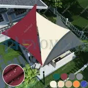 Extra Heavy Duty Shade Sail Shade Cloth Waterproof Sun Triangle Square Rectangle