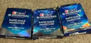 Crest 3D Whitestrips • Rapid Smile Makeover - 22 Strips-11 Treatments 3 Box 1/27