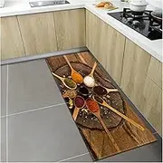 Non Slip Bath Mat Nordic Kitchen Mat Home Entrance Doormat Bedroom Living Room Decoration Long Rug Hallway Bathroom Balcony Floor Anti-Slip Carpet Non Slip Mat (Color : RX-10, Size : 60cmx180cm)
