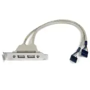 StarTech Dual Port USB2.0 Low Profile Slot I/O Panel (USBPLATELP)