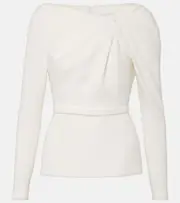 [Safiyaa] Safiyaa Manya crêpe top AU 14 white