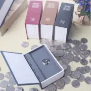 Mini Book Safe Cash Box - Hidden Safe Dictionary lock box with key