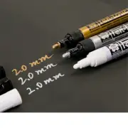 NEW! 3pc Set Sakura Pen Touch Permanent Opaque Metallic Paint Markers 2.0mm Pens