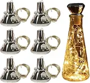 Solar Powered Wine Bottle Lights - LED Bottles 6x Cork, Outdoor Garden Patio Table Decoration | Balancing Christmas Solar Wine Bottle Lights Balancing