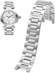 Bracelet Notch Precision Steel 20 * 12MM 22 * 14MM Watch Band Wristband Folding Clasp Fit For Cartier Pasha Stainless Steel Watch Strap