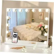 Vanity Mirror with Lights and Bluetooth, Hollywood Makeup Mirror with 15