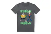 SpongeBob SquarePants Mens Mermaid Man & Barnacle Boy T-Shirt (Charcoal) - UTTV6626