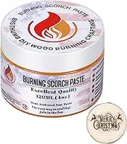 Burning Scorch Paste,Multifunctional DIY Pyrography for Paper, Accurately & Easily Burn Designs for Wood Burning Scorch Marker Stencil Wood Working Tools for Wood Crafts Suitable Artists 1 Pack