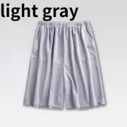 Mens Thin Pajama Shorts Boxers Pocket Breathable Short Pants Home Sports Summer