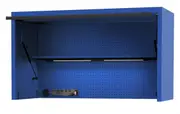 SP Tools SP44730BL - 59" USA Sumo Series Wide Power Top Hutch - Shelf, Pegboard, Light - Blue/Black