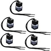 HOLIDYOYO 5pcs 8 Car Perfume Diffuser Bottles Glass Aroma Pendant for Long Lasting Fragrance Stylish Air Freshener for Car Office Home Portable Design