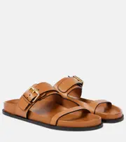 [A.Emery] A.Emery Prince leather slides UK 7 brown