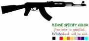 AK-47 Kalashnikov Vinyl Decal Sticker Car Window Bumper Wall Laptop 12"