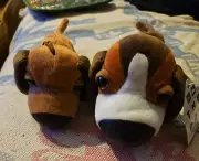 Aurora World Mini Flopsie the BEAGLE Puppy Plush 8" Soft Stuffed Animal& Small