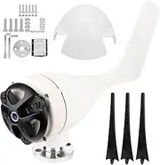 100W Wind Turbines Generator Efficient High Temperature Alloy Black Blades for Boats Terraces (12V)
