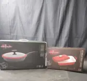 Hell's Kitchen Cookware 4 QT Cov'd Casserole w/Lid 11" Fry Pan w/Lid