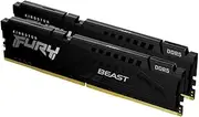 Kingston Fury Beast 64 GB (2 x 32 GB) CL36 6000MT/s DDR5 Desktop Gaming RAM Memory, Black