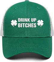 St Patricks Day Hat for Men Women Gifts Saint Pattys Costume Clover Baseball Cap Green