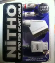 RGB Gold Scart + Separate Rca Audio + 1,8 Meters 2 Wii Cable With Retina