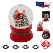Charming 5.75-Inch Santa Glitter Globe with Musical Tune - Classic Holiday Gift