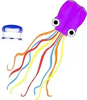 Mint's Colorful Life Octopus Kite for Kids and Adults, Large Frameless Soft Parafoil Kites, Huge Easy Flyer Kites for Beach Trip & Outdoor Activities