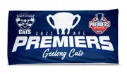 Geelong Cats AFL Premiers 2022 Trophy Premiership Bath Beach Towel