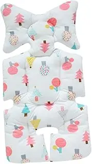 Yardwe Seat Cushion Breathable Cotton Liner for Pram Seat Soft Comfortable Head Support for All Seasons Use for Extra Comfort