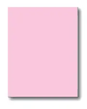 Letter-Size Posting Sheets w Adh Strip, 8-1/2"x 11" Pink 65-lb Cover- 250 Sheets
