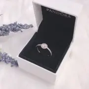 New! Authentic PANDORA Rose™ Gold & Clear CZ Classic Elegance Ring 180946CZ