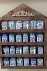 Lenox Spice Village Rack Replica ONLY No Spice Village Jars Early American Stain