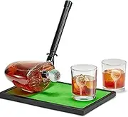 Golf Fathers Birthday Gifts for Men Dad, Kollea Golf Club Whiskey Decanter with Shot Glasses, Liquor Decanter Set for Men Husband Coaches Golfers, Cool Birthday Gifts for Brother Guys