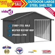Outdoor Large Steel Pet Dog Puppy Animal Kennel Shelter House Galvanised Steel