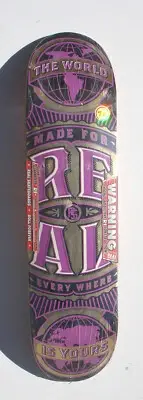 Real Skateboard Deck Gold 7.81"