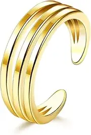 [Generic] Filled Toe Rings Adjustable Toe Ring for Women Thin Toe Rings Minimalist Open Band Toe Ring Summer Beach Foot Jewelry
