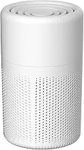 Mini Air Purifier for Home, Bedroom, Office, Desk, Pets, Smoke, with HEPA Filter and Air Freshener (White)