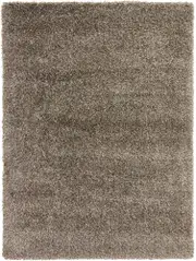 Laluna Rock Grey Plush Shaggy Rug