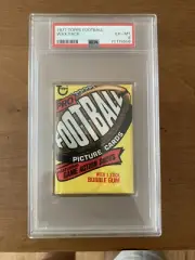 1977 TOPPS FOOTBALL WAX PACK PSA 6 EX MT PAYTON BRADSHAW STAUBACH UNDERGRADED