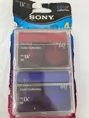 4 Sony Color Collection MiniDV 5DVM60RX2 Digital Video Camcorder Cassette Tapes