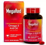 MegaRed - Omega-3 Krill Oil 350mg EPA & DHA Omega-3 Fatty Acids - 60 ct
