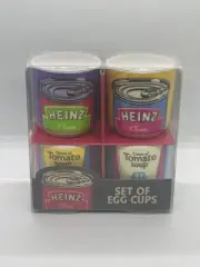 Set 2xHeinz and 2xTomato Soup Egg Cups NEW in box