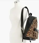 J CREW Harper backpack in Italian leather and calf hair