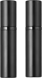 Aufew 2Pcs Perfume Atomizer Bottle(5ML), Refillable Portable Mini Perfume Atomizer for Travel, Leakproof Pump Perfume Spray Bottle Atomizer for Man and Woman (Black+Black)