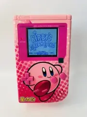 Custom Gameboy, IPS Backlit LCD Nintendo GB Kirby Game Boy Pink NEW
