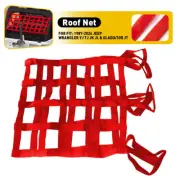 Red Mesh Cargo Net Roof Top Netting Hammock For 87-24 Jeep Wrangler YJ TJ JK JL