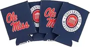 Desert Cactus University of Mississippi Can Insulator Ole Miss Beverage Cooler 4 Pack Foam Beverage Holder Rebels U of M (4 Pack Can)