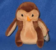 TY HOOT the OWL BEANIE BABY - MINT with MINT TAGS