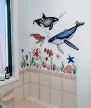 Life is the Bubbles Australian Design Hand Painted Peel & Stick, Removable Wall Decal. Nursery, Kids Playroom, Kids Teens Bedroom