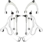 8 Pieces Front Axle Suspension Control Arm Stabilizer Link Tie Rod Assemblies Kits Compatible For Porsche Cayenne 958 92A/VW/Touareg 7P5