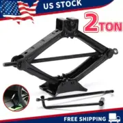 1* NEW 2 Ton Scissor Jack + Handle Crank Tire Wheel Jack Tool for Car Van Garage (for: Fiat)