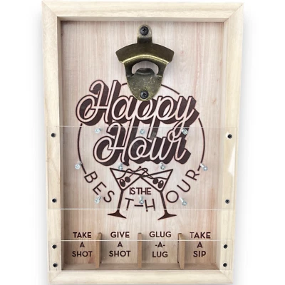 Drinko Plinko Happy Hour Wall Mounted Bottle Opener and Drinking Game